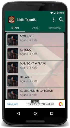 Play Swahili Bible ~ Takatifu as an online game Swahili Bible ~ Takatifu with UptoPlay