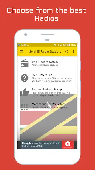Play Swahili Radio Stations  and enjoy Swahili Radio Stations with UptoPlay