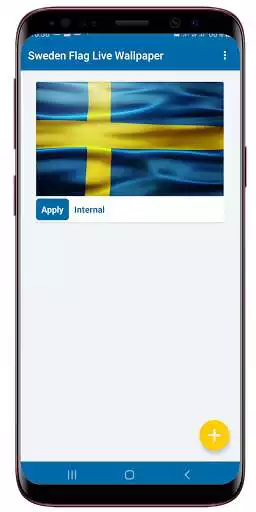 Play Sweden Flag Live Wallpaper