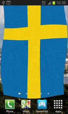 Play Sweden Flag Live Wallpaper
