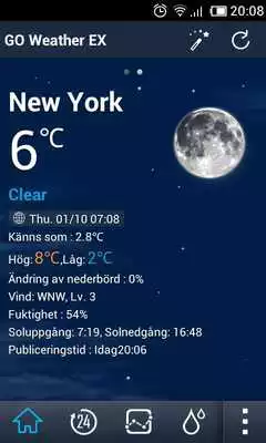 Play Swedish Language GOWeatherEX Play Swedish Language GOWeatherEX