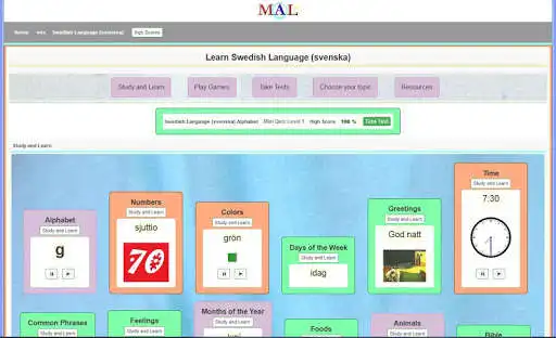 Play Swedish M(A)L as an online game Swedish M(A)L with UptoPlay