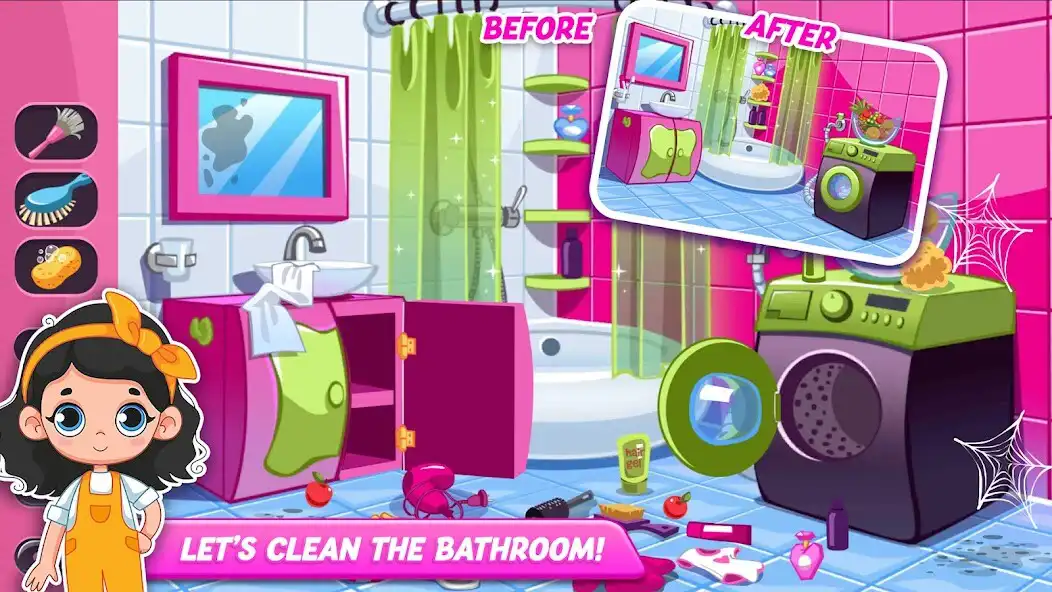 Play Sweet Baby Clean House as an online game Sweet Baby Clean House with UptoPlay