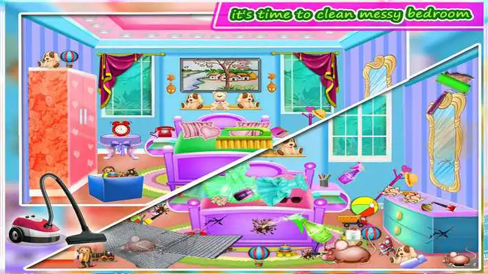 Play Sweet Baby Doll Room Cleaning