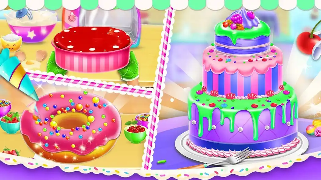 Play Sweet Cake Bakery Girl:Game as an online game Sweet Cake Bakery Girl:Game with UptoPlay
