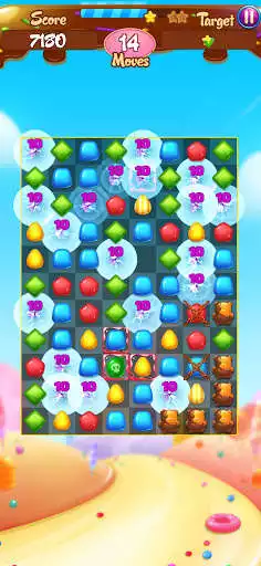 Play Sweet Candy Jelly Match 3 - Puzzle Funny Game as an online game Sweet Candy Jelly Match 3 - Puzzle Funny Game with UptoPlay