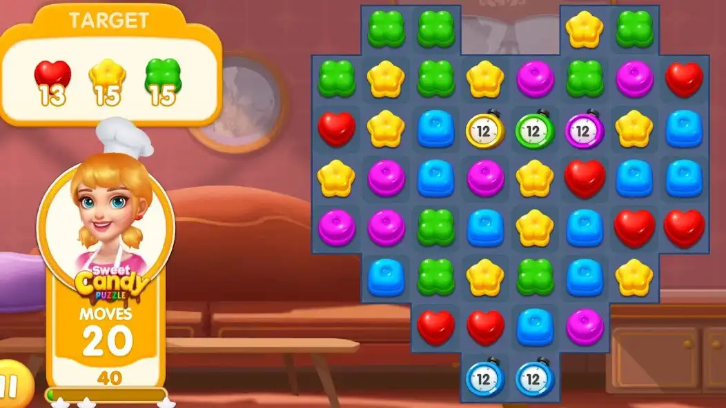 Play Sweet Candy-Match3 Puzzle as an online game Sweet Candy-Match3 Puzzle with UptoPlay