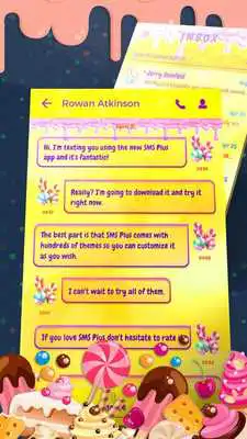 Play Sweet Candy Sugar SMS Theme