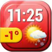 Free play online Sweet Clock Weather Widget APK