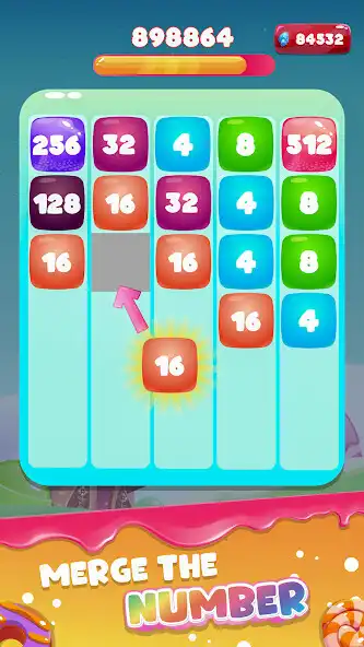 Play Sweet Dash: Block Merging as an online game Sweet Dash: Block Merging with UptoPlay