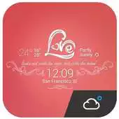Free play online Sweet Honey Lover theme widget APK