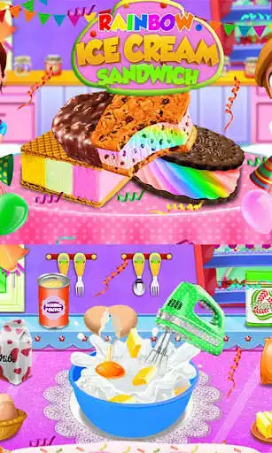 Play Sweet Ice Cream Sandwich Making Game  and enjoy Sweet Ice Cream Sandwich Making Game with UptoPlay