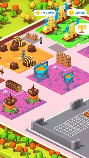 Play Sweet idle: Candy farm tycoon as an online game Sweet idle: Candy farm tycoon with UptoPlay