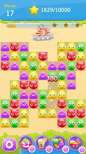 Play Sweet Match 3: Jelly Friends as an online game Sweet Match 3: Jelly Friends with UptoPlay