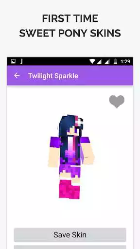 Play Sweet Pony Skin for Minecraft  and enjoy Sweet Pony Skin for Minecraft with UptoPlay