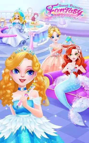 Play Sweet Princess Fantasy Hair Salon  and enjoy Sweet Princess Fantasy Hair Salon with UptoPlay
