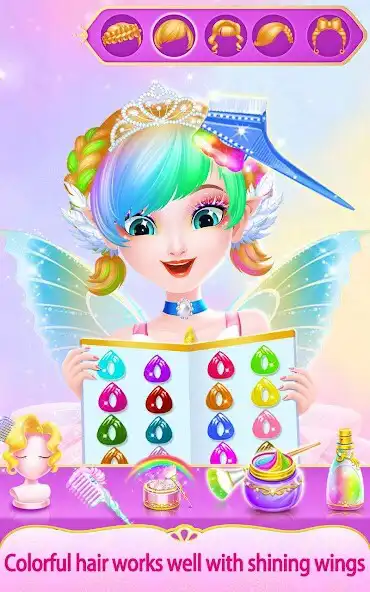 Play Sweet Princess Fantasy Hair Salon as an online game Sweet Princess Fantasy Hair Salon with UptoPlay