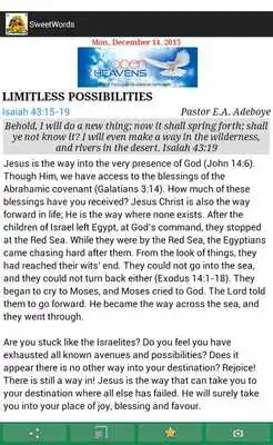 Play SweetWords - Devotional