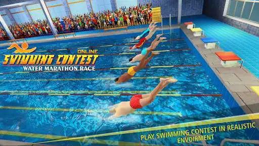 Play Swimming Contest Online : Water Marathon Race as an online game Swimming Contest Online : Water Marathon Race with UptoPlay