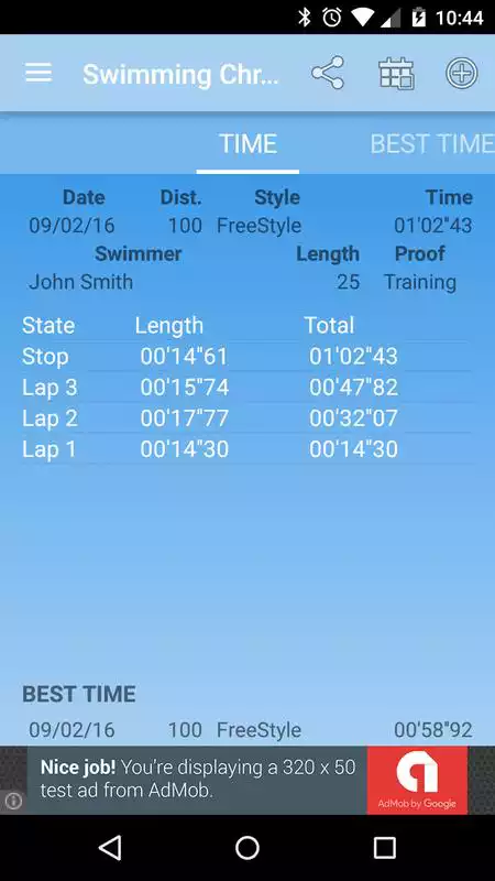 Play Swimming StopWatch free