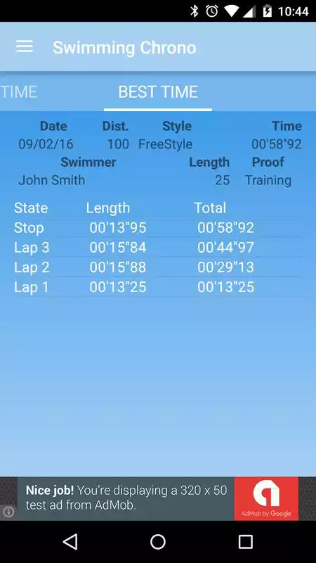 Play Swimming StopWatch free