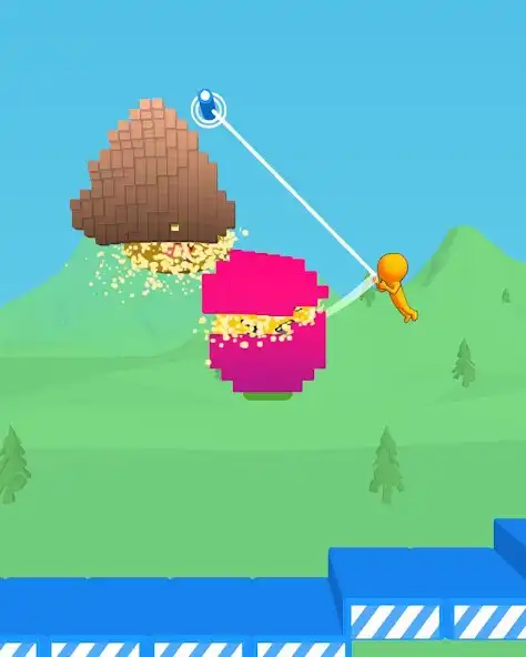 Play Swing And Slice 3D as an online game Swing And Slice 3D with UptoPlay