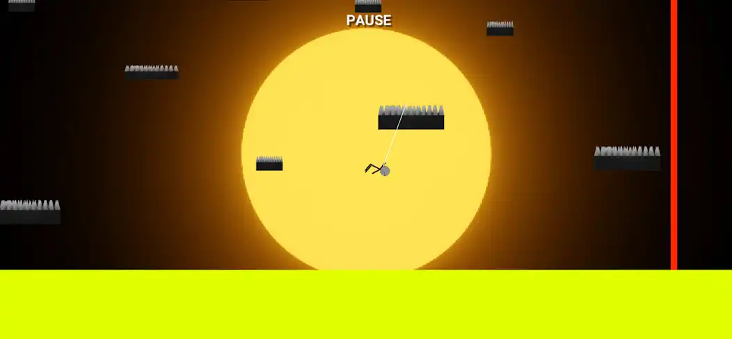 Play Swing Drop : Stick Man Game as an online game Swing Drop : Stick Man Game with UptoPlay