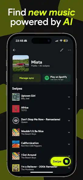 Play Swipefy for Spotify as an online game Swipefy for Spotify with UptoPlay