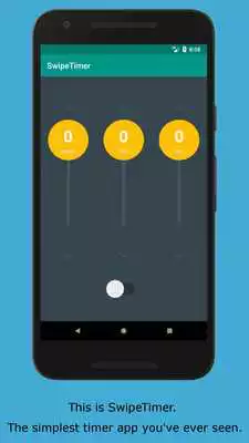 Play Swipe Timer -  simple  fancy countdown timer