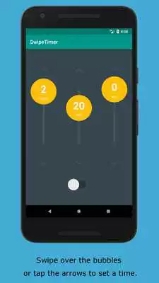 Play Swipe Timer -  simple  fancy countdown timer