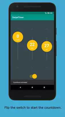 Play Swipe Timer -  simple  fancy countdown timer