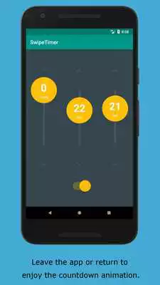 Play Swipe Timer -  simple  fancy countdown timer