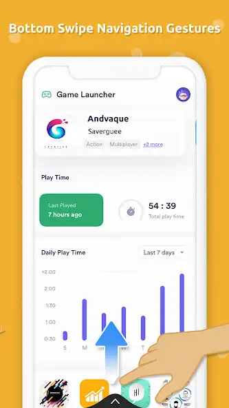 Play Swipe to Back Navigation Gestu as an online game Swipe to Back Navigation Gestu with UptoPlay