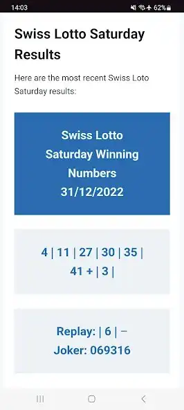 Play Swiss Lotto Results as an online game Swiss Lotto Results with UptoPlay