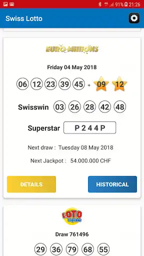 Play Swiss Lotto as an online game Swiss Lotto with UptoPlay