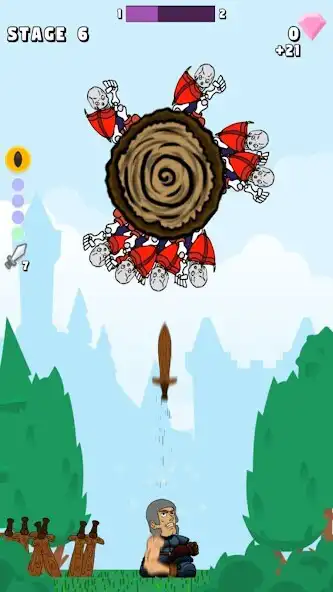 Play Sword  Knife Throw: Aim  Hit as an online game Sword  Knife Throw: Aim  Hit with UptoPlay