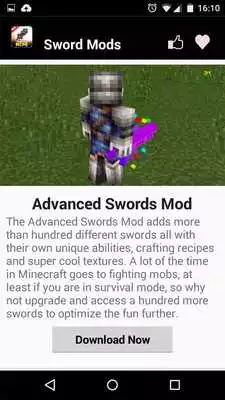 Play Sword Mod For MCPE