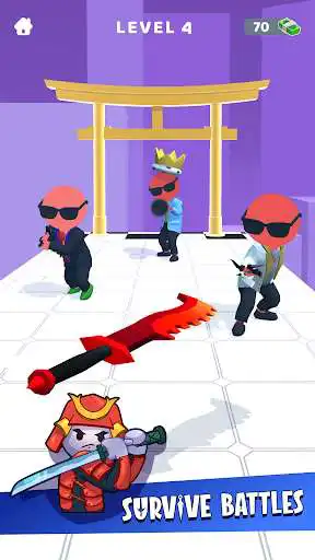 ¡Juega a la espada! Ninja Slice Runner como un juego en línea Sword Play! Ninja Slice Runner con UptoPlay