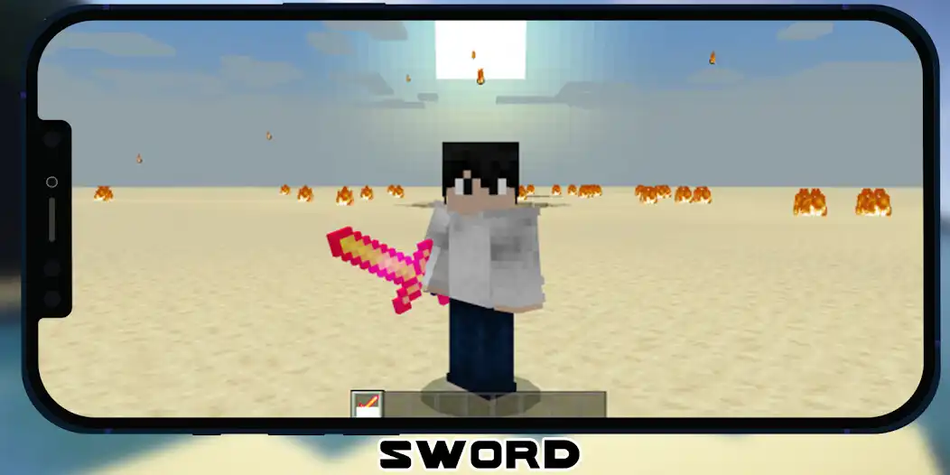 Play Swords Mod Minecraft as an online game Swords Mod Minecraft with UptoPlay