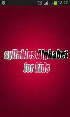 Play syllables Alphabet for kids