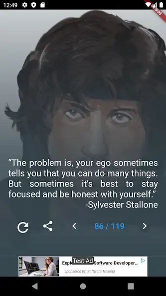 Play Sylvester Stallone Quotes  and enjoy Sylvester Stallone Quotes with UptoPlay
