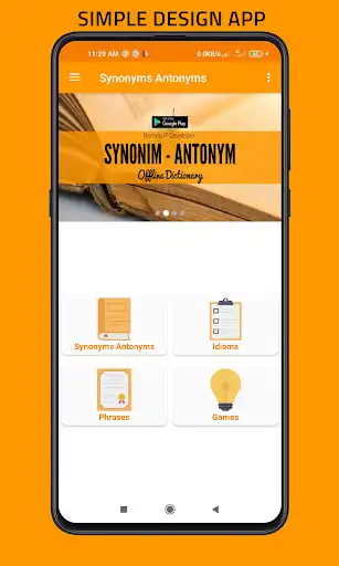 Play Synonyms Antonyms Dictionary  and enjoy Synonyms Antonyms Dictionary with UptoPlay
