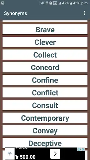 Play Synonyms as an online game Synonyms with UptoPlay