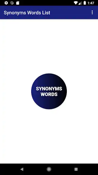 Play Synonyms Words List as an online game Synonyms Words List with UptoPlay