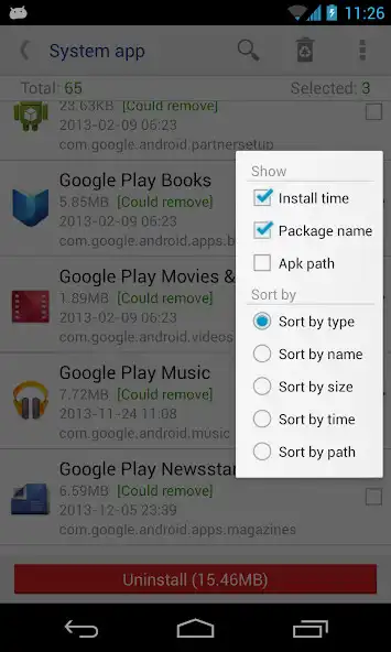 Play System app remover (root neede as an online game System app remover (root neede with UptoPlay