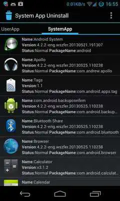 Play System software uninstall