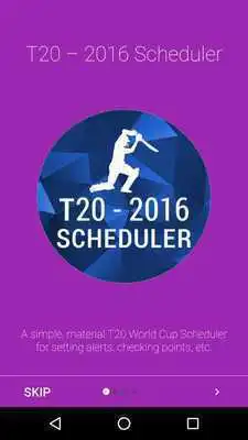 Play T20 2016 - Scheduler