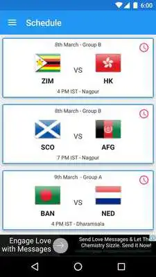 Play T20 2016 - Scheduler