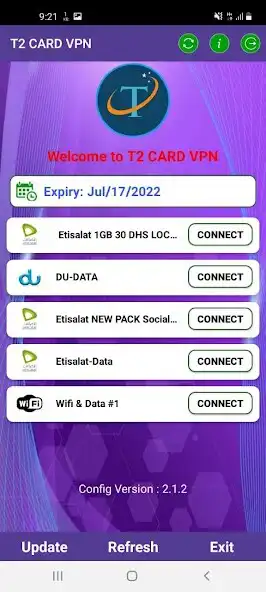 Play T2 CARD VPN as an online game T2 CARD VPN with UptoPlay