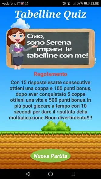 Play Tabelline Quiz  and enjoy Tabelline Quiz with UptoPlay